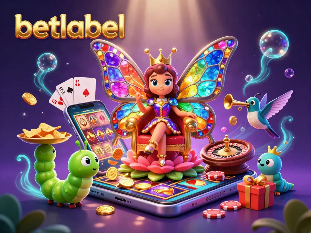 Experience thrilling gameplay at betlabel with vibrant casino elements in a magical setting.
